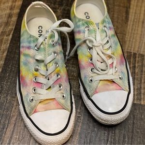 Women’s pastel tie dye converse